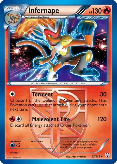 PLS: Infernape (Team Plasma) (Reverse Holofoil)