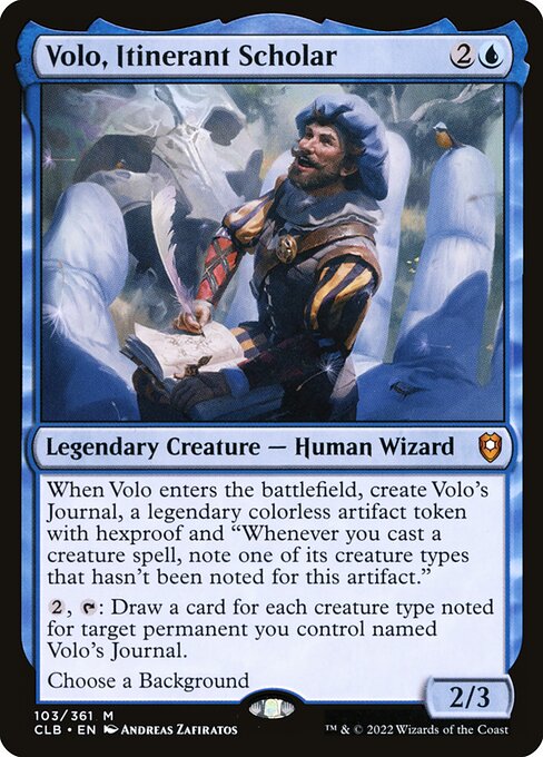 CLB: Volo, Itinerant Scholar