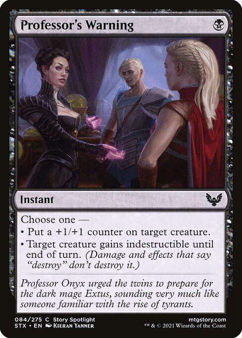STX: Professor's Warning (Foil)