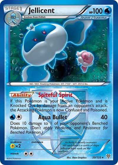 PLS: Jellicent (Team Plasma) (Reverse Holofoil)