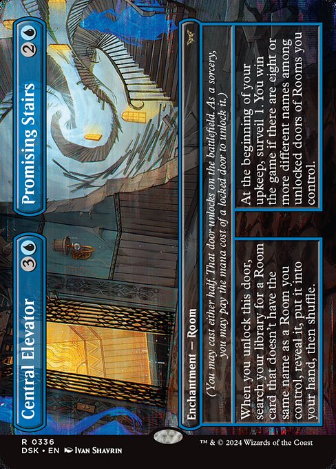 DSK: Central Elevator // Promising Stairs (Borderless) (Foil)