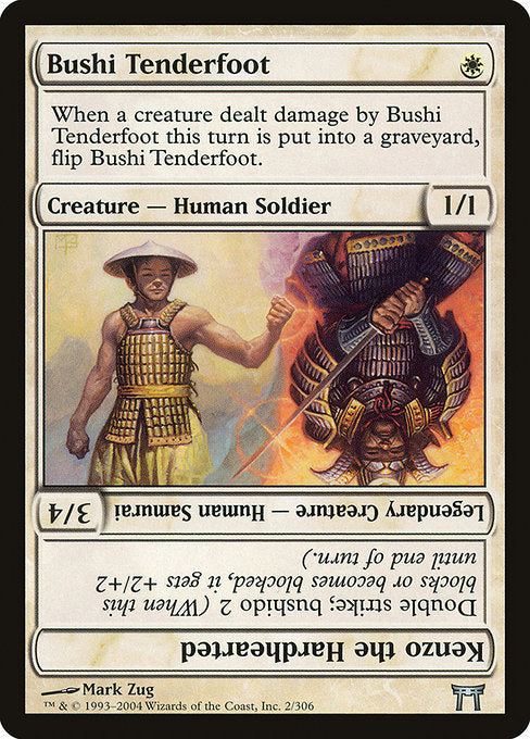 CHK: Bushi Tenderfoot // Kenzo the Hardhearted (Foil)