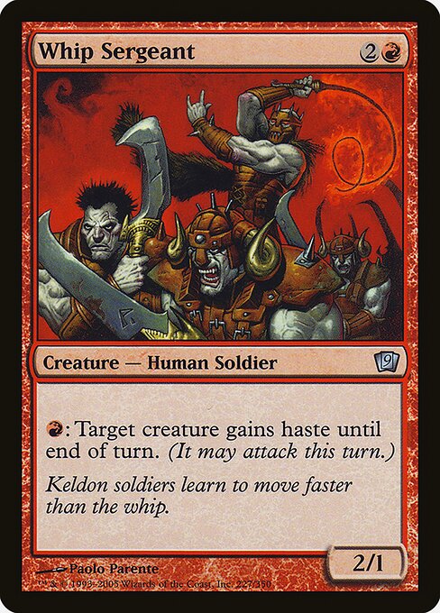 9ED: Whip Sergeant (Foil)
