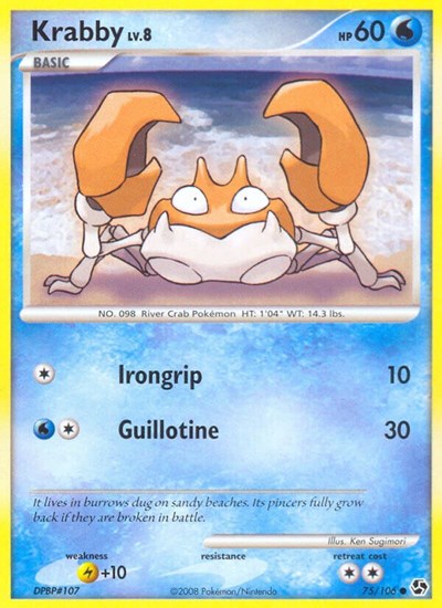 GE: Krabby (Reverse Holofoil)