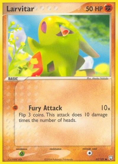 RR: Larvitar - 062/109 (Reverse Holofoil)