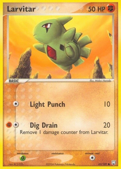 RR: Larvitar - 063/109 (Reverse Holofoil)