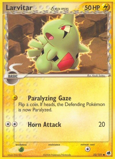 DF: Larvitar (Delta Species) (Reverse Holofoil)