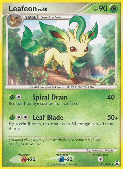 MD: Leafeon (24) (Reverse Holofoil)