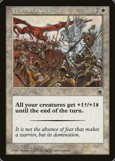 POR: Warrior's Charge (Flavor Text)