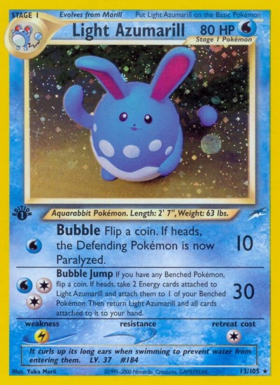 N4: Light Azumarill (1st Edition Holofoil)
