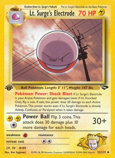 G2: Lt. Surge's Electrode (1st Edition)