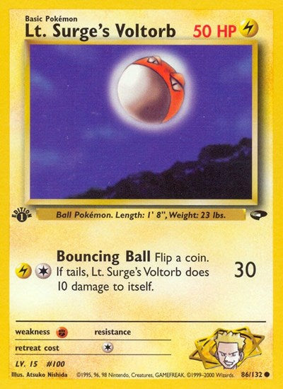 G2: Lt. Surge's Voltorb (1st Edition)