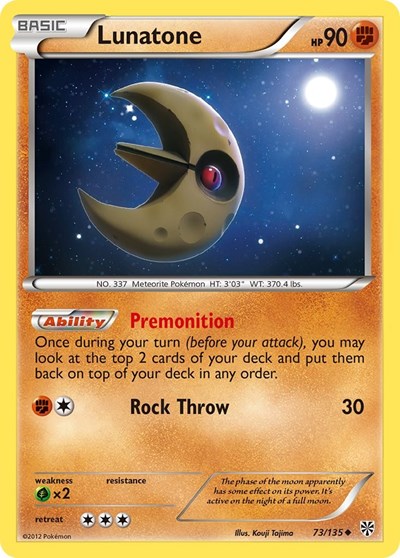 PLS: Lunatone (Reverse Holofoil)