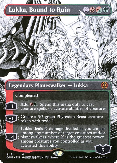ONE: Lukka, Bound to Ruin (Borderless) (Foil)