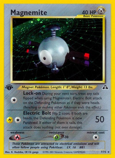 N2: Magnemite (7) (1st Edition Holofoil)