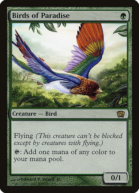 8ED: Birds of Paradise (Foil)