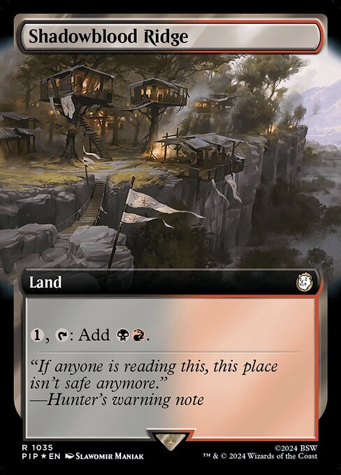 PIP: Shadowblood Ridge (Extended Art) (Surge Foil)