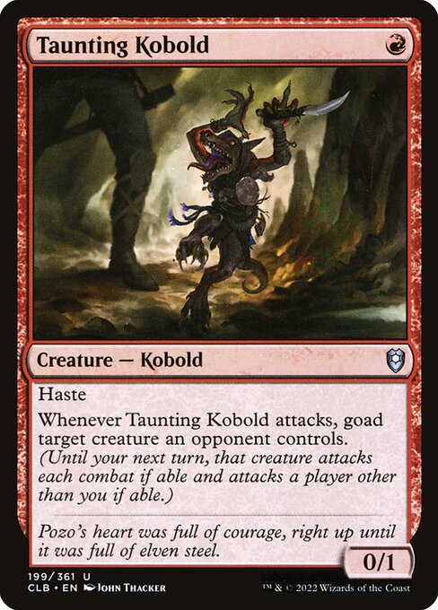 CLB: Taunting Kobold (Foil)