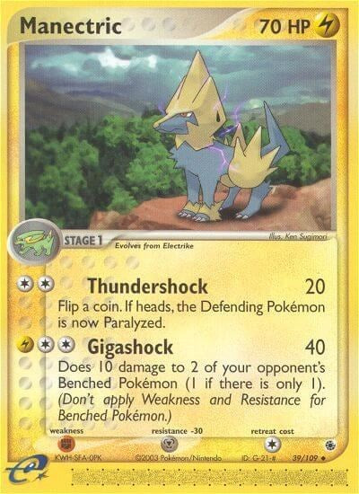 RS: Manectric - 39/109 (Reverse Holofoil)