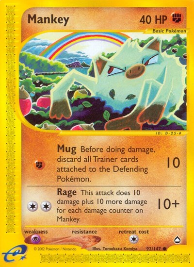 AQ: Mankey (Reverse Holofoil)