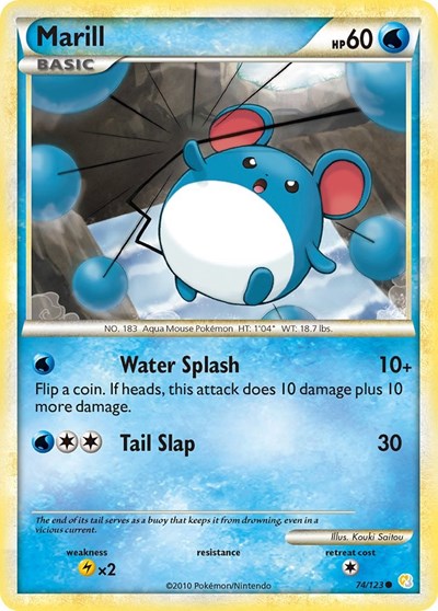 HS: Marill (Reverse Holofoil)