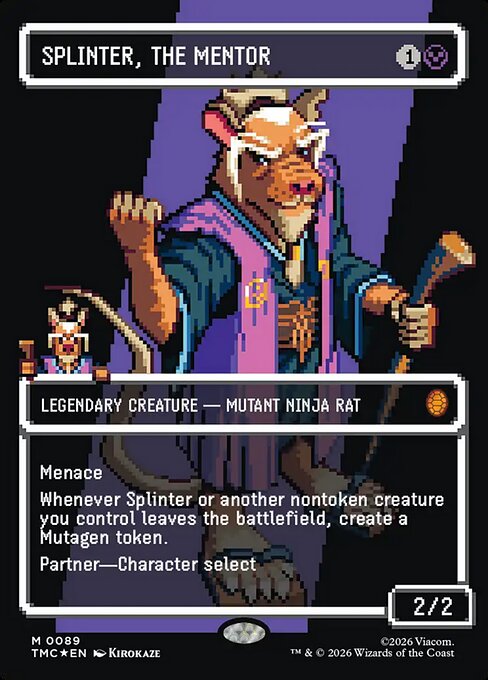 TMC: Splinter, the Mentor (0089) (Borderless) (Surge Foil)