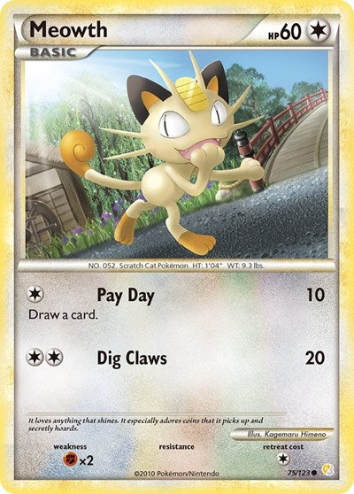 HS: Meowth (Reverse Holofoil)