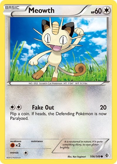BCR: Meowth (Reverse Holofoil)
