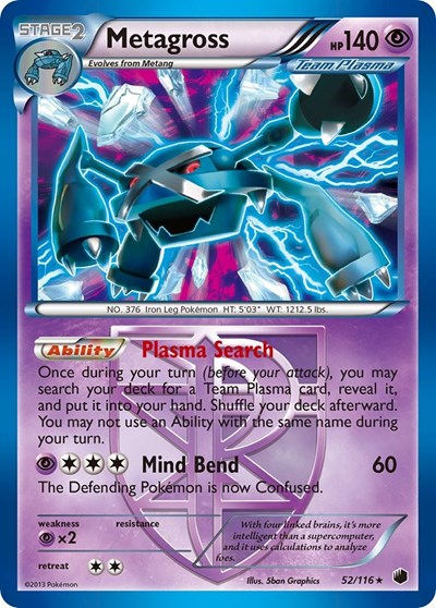 PLF: Metagross (Team Plasma) (Holofoil)