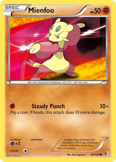 BCR: Mienfoo (86) (Reverse Holofoil)