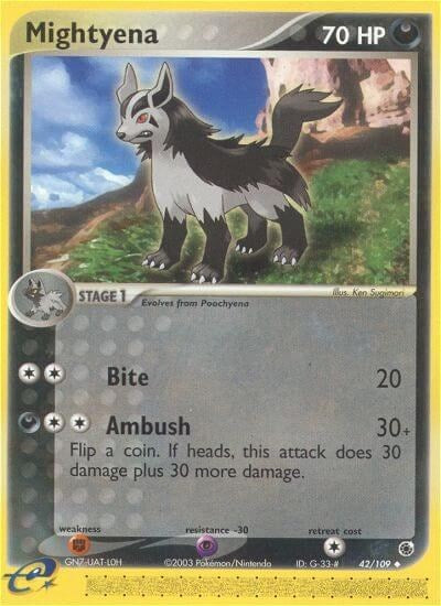 RS: Mightyena - 42/109 (Reverse Holofoil)