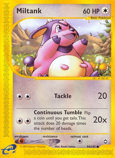 AQ: Miltank (Reverse Holofoil)