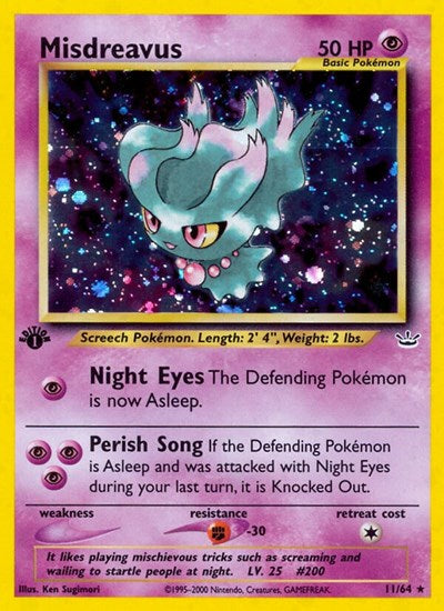 N3: Misdreavus (1st Edition Holofoil)
