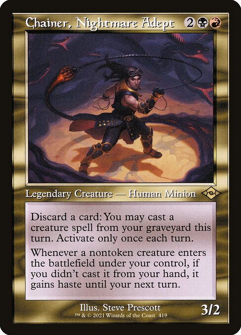 MH2: Chainer, Nightmare Adept (Retro Frame) (Foil Etched)