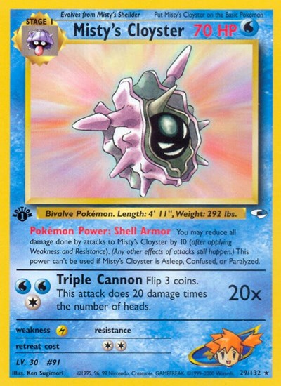 G1: Misty's Cloyster (1st Edition)