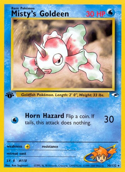 G1: Misty's Goldeen (30) (1st Edition)