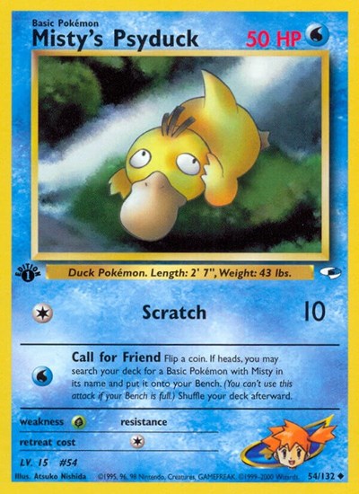 G1: Misty's Psyduck (1st Edition)