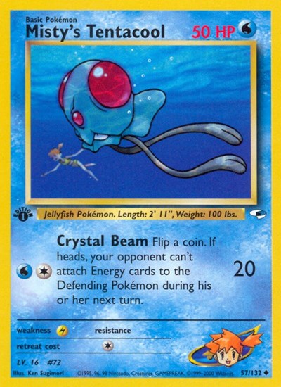 G1: Misty's Tentacool (57) (1st Edition)