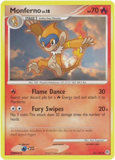 DP: Monferno (Reverse Holofoil)