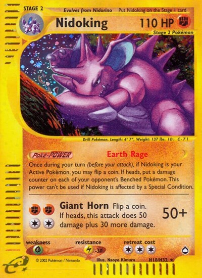AQ: Nidoking (H18) (Holofoil)