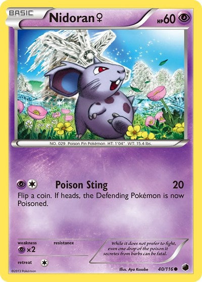 PLF: Nidoran F (Reverse Holofoil)