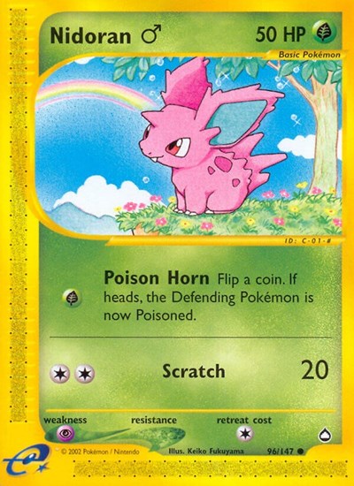 AQ: Nidoran M (Reverse Holofoil)
