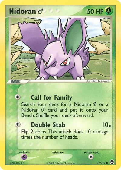 RG: Nidoran M (Reverse Holofoil)