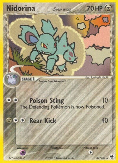 DF: Nidorina (Delta Species) (Reverse Holofoil)