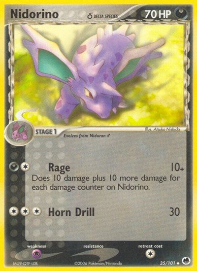 DF: Nidorino (Delta Species) (Reverse Holofoil)