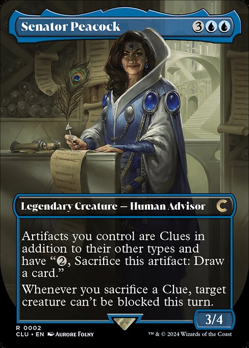 CLU: Senator Peacock (Borderless)