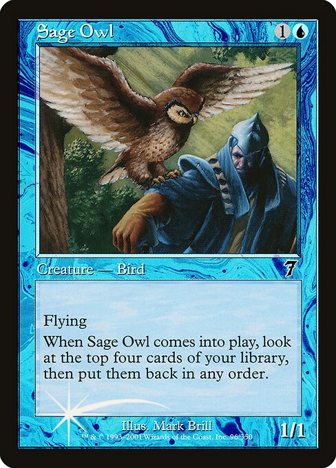 7ED: Sage Owl (Foil)