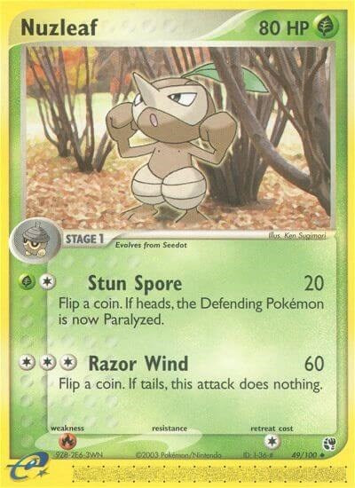 SS: Nuzleaf - 49/100 (Reverse Holofoil)