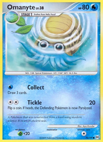 AR: Omanyte (Reverse Holofoil)
