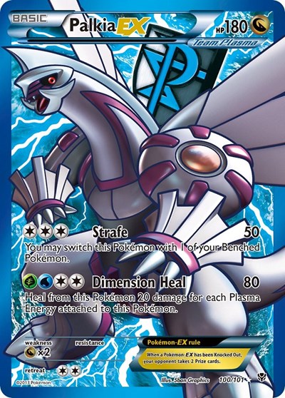 PLB: Palkia EX (Team Plasma) (100 Full Art) (Holofoil)